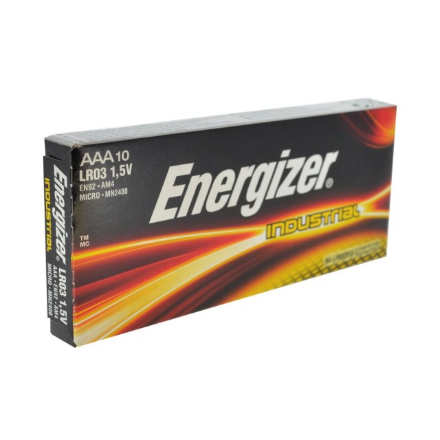 Μπαταρία Αλκαλική Energizer Industrial LR03 size AAA 1.5V Τεμ. 10