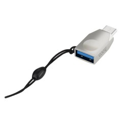 OTG Hoco UA9 USB-C σε USB 3.0 Θηλυκό Ασημί