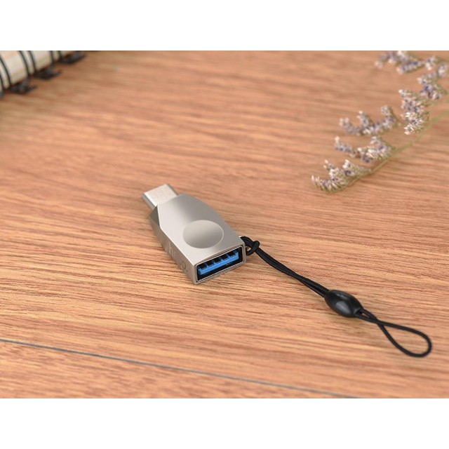 OTG Hoco UA9 USB-C σε USB 3.0 Θηλυκό Ασημί