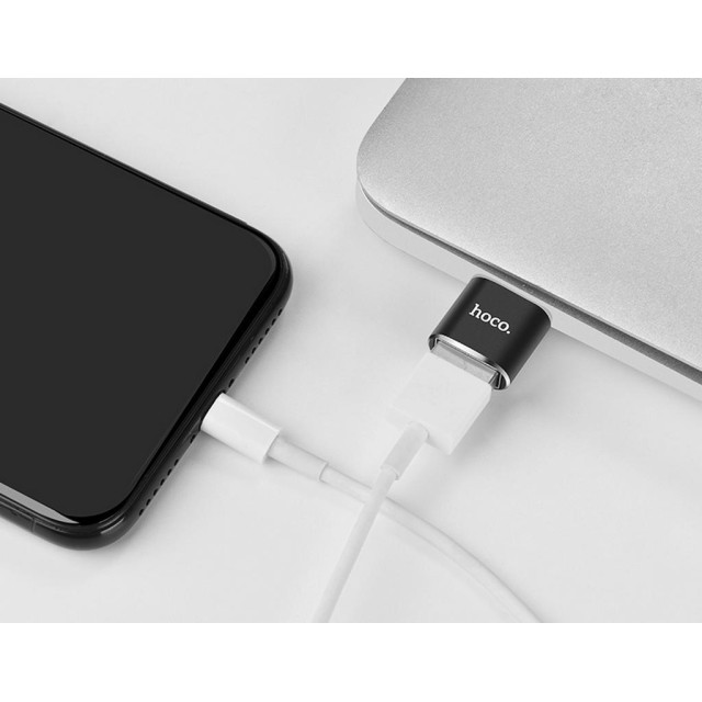 Αντάπτορας Hoco UA5 USB-C σε USB Μαύρο OTG 2.4A