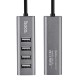 USB 2.0 Hub Hoco HB1 4 Θέσεων Γκρί