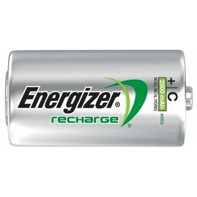 Μπαταρία Επαναφορτιζόμενη Energizer ACCU Recharge Power Plus HR14 2500 mAh Size C 1.2V Τεμ. 2