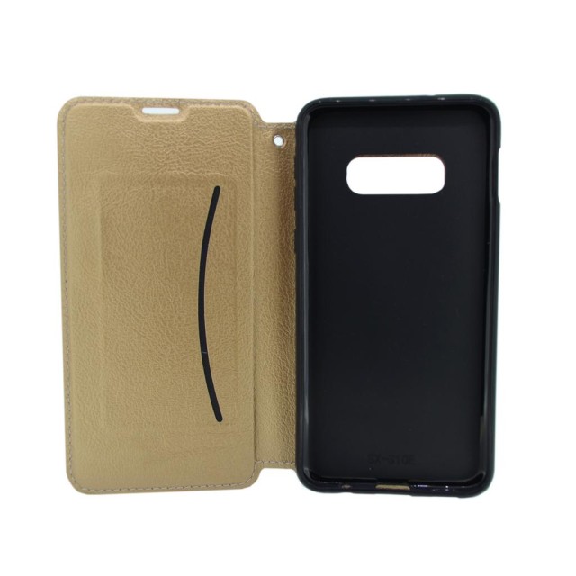 Θήκη Book Ancus Magnetic Teneo για Samsung SM-G970F Galaxy S10e TPU Χρυσαφί