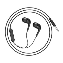 Hands Free Hoco M40 Prosody Earphones Stereo 3.5mm Μαύρα με Μικρόφωνο και Πλήκτρο Λειτουργίας