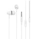 Hands Free Hoco M34 Earphones Stereo 3.5mm Λευκό με Μικρόφωνο και Πλήκτρο Λειτουργίας