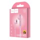 Hands Free Hoco M39 Rhyme Sound Earphones Stereo 3.5mm Ροζ με Μικρόφωνο και Πλήκτρο Λειτουργίας