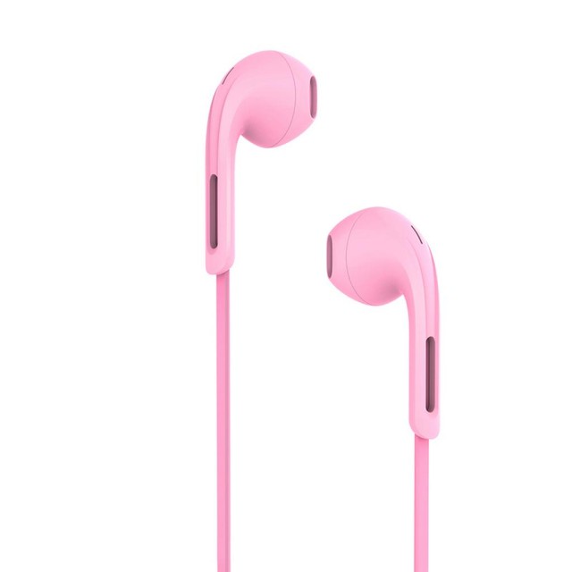 Hands Free Hoco M39 Rhyme Sound Earphones Stereo 3.5mm Ροζ με Μικρόφωνο και Πλήκτρο Λειτουργίας