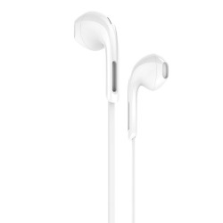 Hands Free Hoco M39 Rhyme Sound Earphones Stereo 3.5mm Λευκά με Μικρόφωνο και Πλήκτρο Λειτουργίας