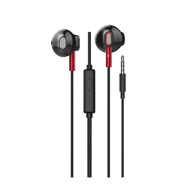 Hands Free Hoco M57 Sky Sound Earphones Stereo 3.5 mm Μαύρα με Μικρόφωνο και Πλήκτρο Λειτουργίας