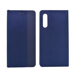 Θήκη Book Ancus Magnetic Canvas για Xiaomi Mi 9 TPU Μαύρη-Μπλε