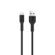 Καλώδιο σύνδεσης Hoco U31 Benay Braided με Νάυλον Κορδόνι USB σε Micro-USB 2.4A Μαύρο 1,2m