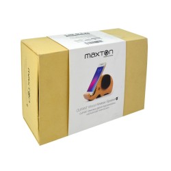 Φορητό Ηχείο Bluetooth Maxton MX30 3W Καφέ με Βάση Στήριξης Κινητού, Audio-in