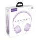 Ακουστικά Stereo Hoco W21 Graceful Charm 3.5mm με Μικρόφωνο Μωβ