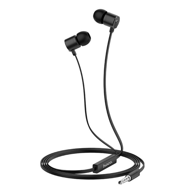 Hands Free Hoco M63 Ancient Sound Earphones Stereo 3.5 mm Μαύρα με Μικρόφωνο και Πλήκτρο Λειτουργίας