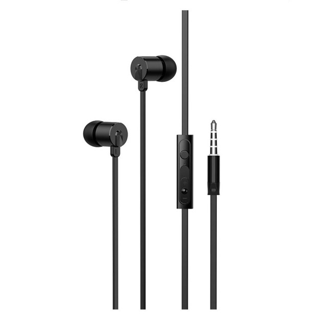 Hands Free Hoco M63 Ancient Sound Earphones Stereo 3.5 mm Μαύρα με Μικρόφωνο και Πλήκτρο Λειτουργίας