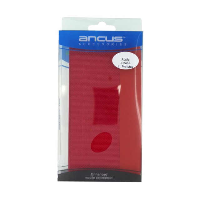 Θήκη Book Ancus Magnetic Canvas για Apple iPhone 11 Pro Max TPU Κόκκινη