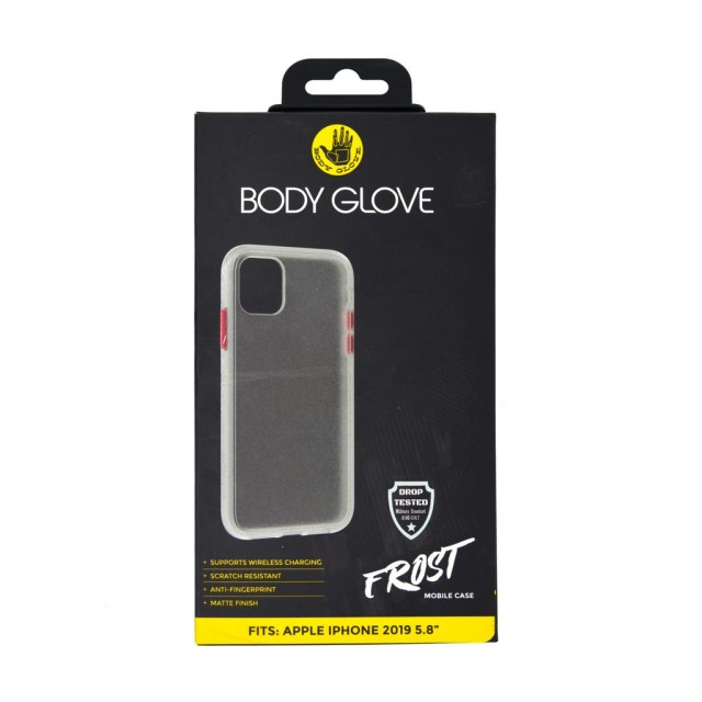 Θήκη TPU Body Glove Frost Case Military Drop Test για Apple iPhone 11 Pro Frost με Κόκκινο Περίβλημα Πλήκτρων