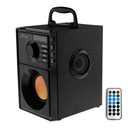 Φορητό Ηχείο Media-Tech Boombox MT3145_V2 600W, με Τηλεχειριστήριο & Ενσωματωμένο Woofer Μαύρο