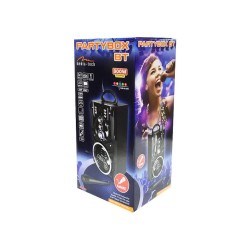 Φορητό Ηχείο Bluetooth Media-Tech Partybox Karaoke  BT MT3150 800W, με Τηλεχειριστήριο και LED Οθόνη Μαύρο