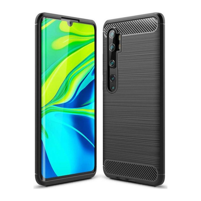 Θήκη TPU Ancus Carbon Series για Xiaomi Mi Note 10 / Xiaomi Mi Note 10 Pro Μαύρη