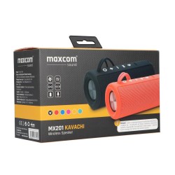 Φορητό Αδιάβροχο Ηχείο Bluetooth Maxcom Kavachi MX201 TWS 2x5W Μαύρο IP66 10h Αναπαραγωγής