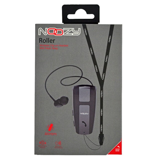 Bluetooth Hands Free Noozy Roller BH68 V.5.0 με Δόνηση και Strap Λαιμού Multi Pairing Μαύρο