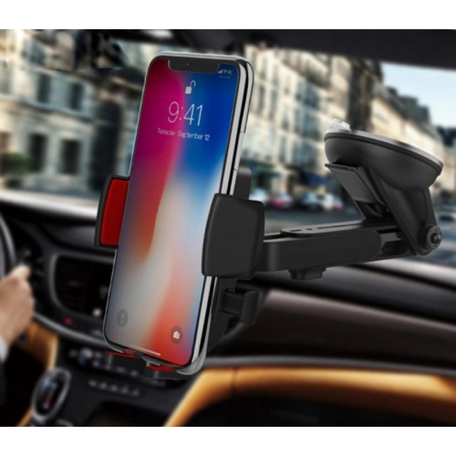 Βάση Στήριξης Αυτοκινήτου Hoco. CAD01 Easy-lock με 360 Περιστροφή Μαύρο - Κόκκινο Βάση Στήριξης Αυτοκινήτου Hoco. CAD01 Easy-lock με 360 Περιστροφή Μαύρο - Κόκκινο