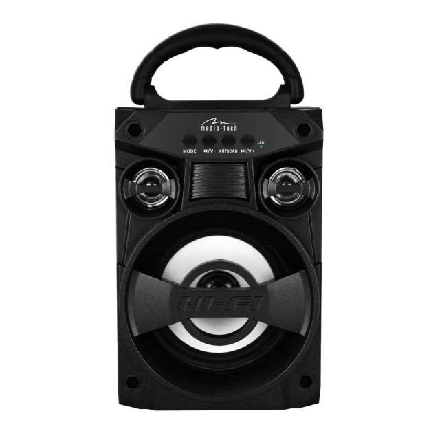 Φορητό Ηχείο Bluetooth Media-Tech Boombox LT MT3155 300W, με Ενσωματωμένο Ραδιόφωνο, Micro SD Card, AUX, MP3, USB Ισχύς music power 300W PMPO.