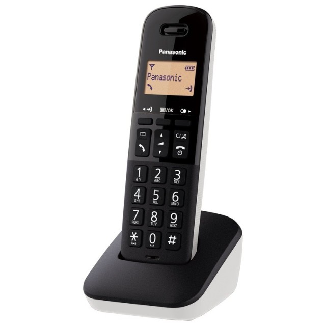 Ασύρματο Ψηφιακό Τηλέφωνο Panasonic KX-TGB610EU Μαύρο - Λευκό με Πλήκτρο Αποκλεισμού Κλήσεων