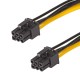 Αντάπτορας με Καλώδιο Akyga AK-CA-49 PCI-E 6 pin Αρσενικό / PCI-E 6 pin Αρσενικό 40cm