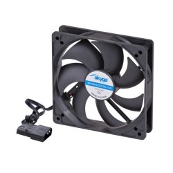 Case Fan Akyga AW-12A-BK 120mm Molex Μαύρο