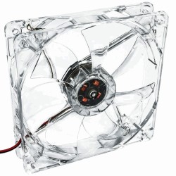 Case Fan Akyga AW-12A-BR 120mm Molex Διάφανο με Κόκκινο Φωτισμό