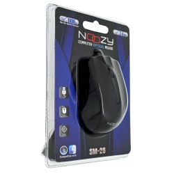 Ενσύρματο Ποντίκι Noozy SM-26 USB 3D με 3 Πλήκτρα και 1000DPI Μαύρο