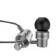 Hands Free Lenovo HF118 Earphones Stereo 3.5mm με Μικρόφωνο και Πλήκτρα Λειτουργίας. Μεταλλικό Μαύρο