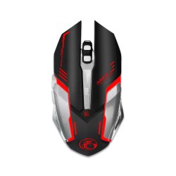 Ενσύρματο Ποντίκι iMICE V8 Gamer 6D με 6 Πλήκτρα, 4800 DPI, Multimedia και LED Φωτισμό. Μαύρο-Γκρι