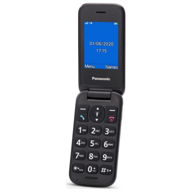 Panasonic KX-TU400EXG Γκρι 2.4" με MicroSD, Bluetooth, Κάμερα, Μεγάλα Γράμματα και Πλήκτρο SOS