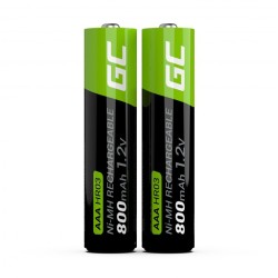 Μπαταρία Επαναφορτιζόμενη Green Cell GR08 800 mAh size AAA HR03 1.2V Τεμ. 2