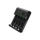 Φορτιστής Μπαταριών Green Cell GRADGC01 VitalCharger για AA/AAA με Micro USB και USB-C 0.5W/1.5V/1.2A