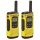 Walkie Talkie Motorola Go Anywhere PMR T92 IP67 Μαύρο-Κίτρινο με Φακό Led και Υποδοχή Hands Free 2.5mm. Εύρος Κάλυψης 10km