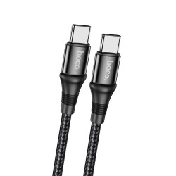 Καλώδιο Hoco X50 Exquisito USB-C σε USB-C 100W 5.0A/20V Braided Μαύρο 1m
