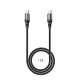 Καλώδιο Hoco X50 Exquisito USB-C σε USB-C 100W 5.0A/20V Braided Μαύρο 1m