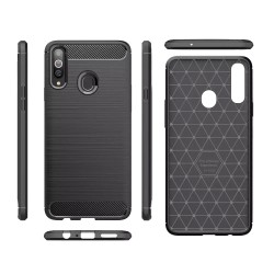 Θήκη TPU Ancus Carbon Series για Samsung SM-A207F Galaxy A20s Μαύρη