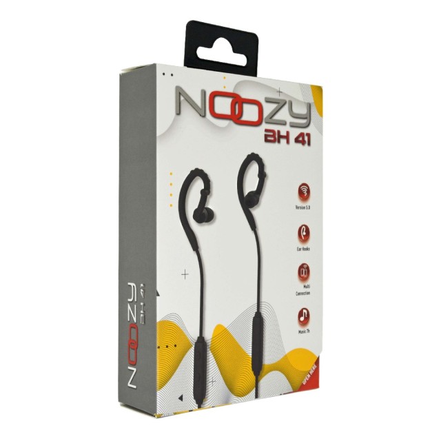 Bluetooth Hands Free Noozy BH41 V.5.0 με Εργονομικό Σχεδιασμό Multi Pairing Μαύρο