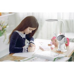 Φωτιστικό με Λάμπα LED Maxcom ML4900 Astral 500 Lumens IP20 με 3 Επίπεδα Φωτεινότητας και Πλήκτρα Αφής Γκρι-Λευκό