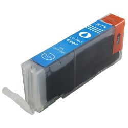 Μελάνι CANON Συμβατό CLI-571 XL Σελίδες:680 Cyan για MG, TS, 5050, 5051, 5053, 5055, 5700, 5750, 5751, 5752, 5753, 6050, 6051, 6052