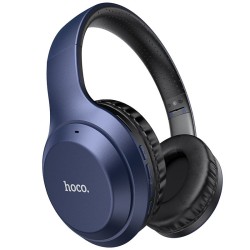 Wireless Ακουστικά Stereo Hoco W30 Fun Μove V5.0 Μπλε με Μικρόφωνο, υποδοχή Micro SD, AUX & Πλήκτρα Ελέγχου