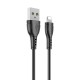 Καλώδιο Borofone BX51 Triumph USB σε Lightning 2.4A Μαύρο 1m