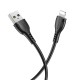 Καλώδιο Borofone BX51 Triumph USB σε Lightning 2.4A Μαύρο 1m