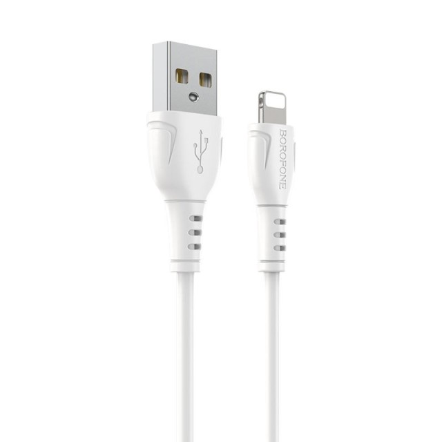 Καλώδιο Borofone BX51 Triumph USB σε Lightning 2.4A Λευκό 1m