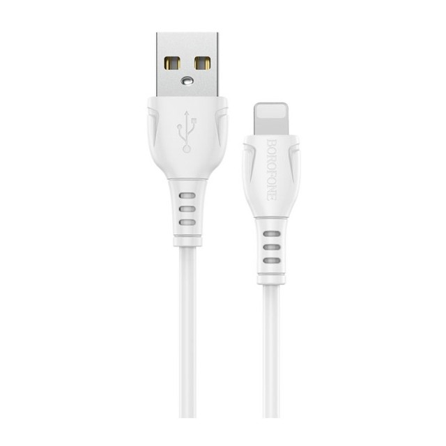 Καλώδιο Borofone BX51 Triumph USB σε Lightning 2.4A Λευκό 1m